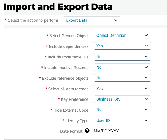 Import and Export Data